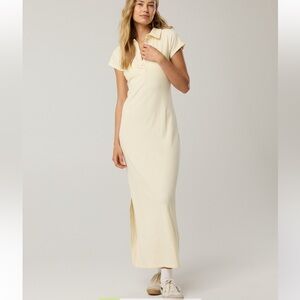 Aerie Thumbs Up Heavyweight Polo Maxi Dress